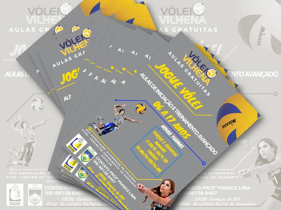 AVV inicia na próxima terça-feira as aulas da Escolinha de Vôlei; inscrições ainda podem ser feitas