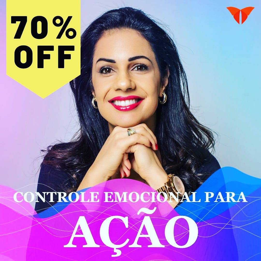 Controle Emocional para Ação é tema de Curso online com mais de 70 % de desconto