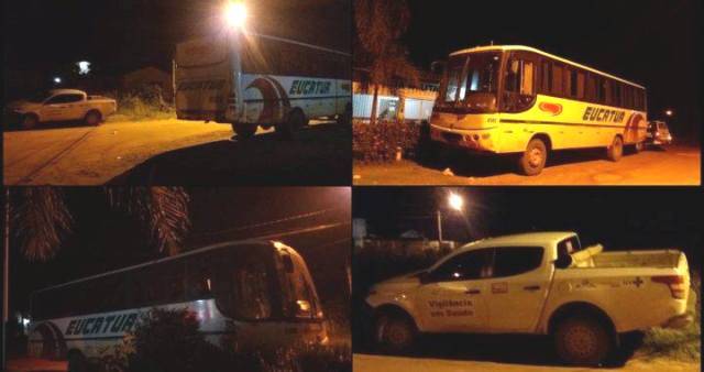 Ônibus que saiu de Rondônia é interceptado em cidade de Mato Grosso; passageiros ficarão isolados em hotel