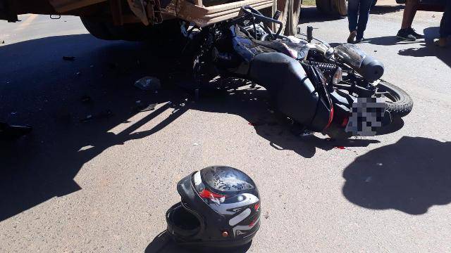 Acidente em trecho crítica da BR-364 no perímetro urbano de Vilhena deixa motociclista em estado grave