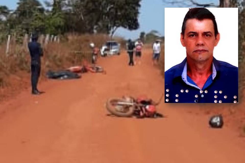 Feirante de 54 anos morre após colisão entre motos na área rural do município de Cabixi; o outro motociclista sobreviveu