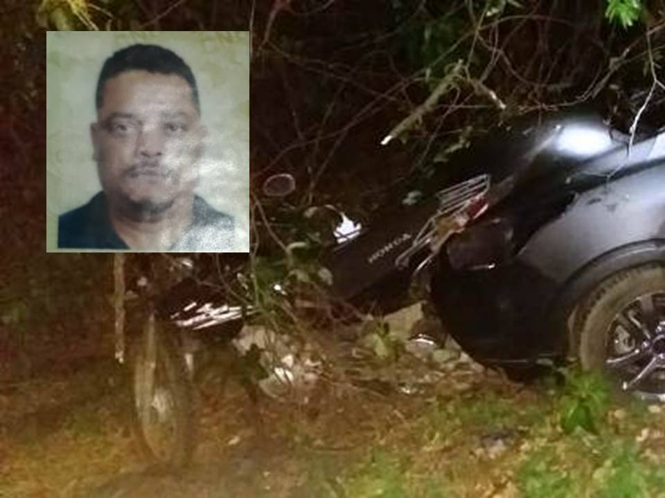Acidente na BR-364 envolvendo veículo de passeio e motocicleta mata homem de 40 anos próximo ao distrito do Guaporé