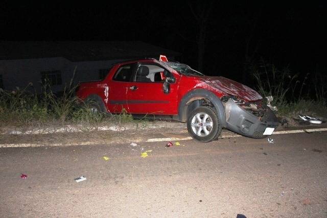 Após picape atingir rotatória e capotar na BR 435, morador de Colorado do Oeste morre em hospital