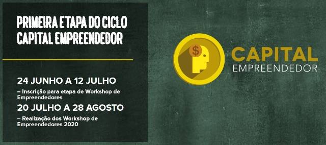 APROVEITE: prorrogadas as inscrições para o Programa Capital Empreendedor até 12 de julho