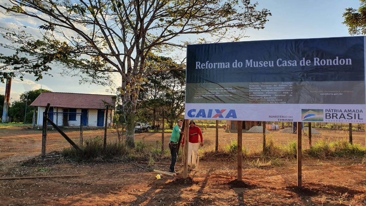 Obras de restauração do Museu Casa de Rondon em Vilhena e devem ser concluídas ainda este ano