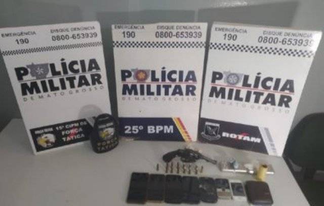 Dois vilhenenses condenados por roubo e tráfico são presos integrando quadrilha que atua em cidade de Mato Grosso