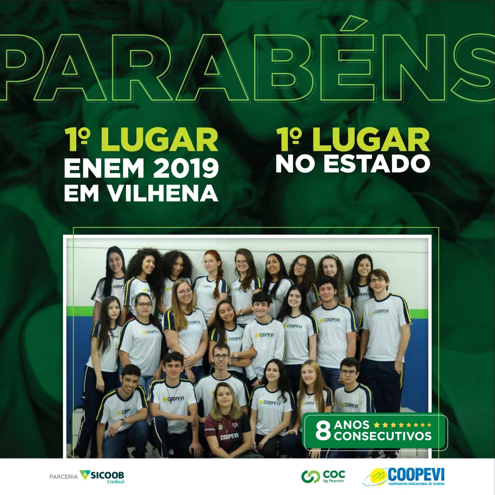 COOPEVI comemora melhor desempenho de sua história no ENEM; escola é a 1ª em Rondônia