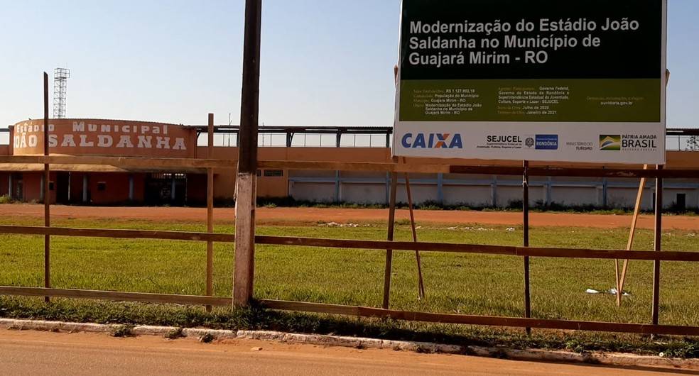 Orçada em mais de R$ 1 milhão, Governo inicia reforma no estádio João Saldanha, em Guajará-Mirim