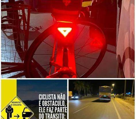 Quase atropelado enquanto pedalava em rodovia que corta Vilhena, médico faz alerta e desabafo em rede social