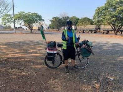 Depois de vir de bicicleta até Vilhena, vigilante de Mato Grosso vai pedalar 1,7 mil km até o Paraná