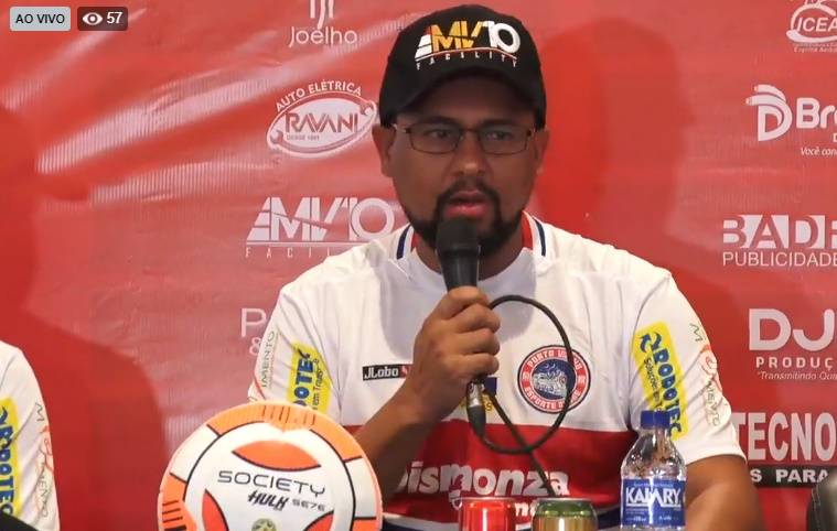 Em evento em shopping da capital, Batizoco é apresentado oficialmente como treinador do Porto Velho