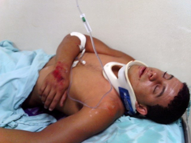 Motoqueiro embriagado bate em muro e vai parar na UTI de Vilhena