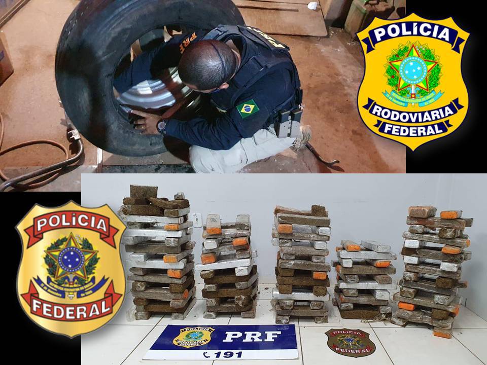 Ação conjunta das polícias Federal e Rodoviária Federal resulta na apreensão de mais de 135 quilos de maconha