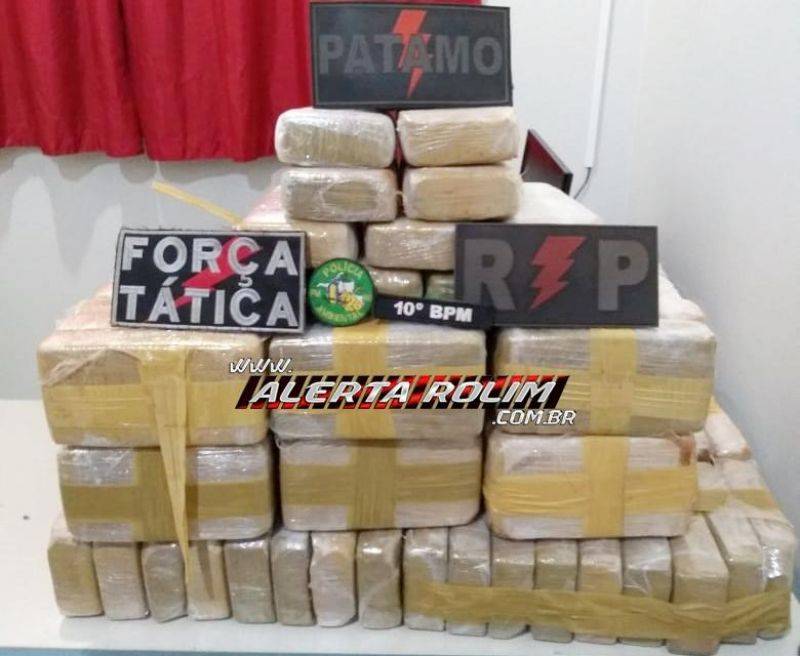 Em ação conjunta, policiais militares de Vilhena e Rolim de Moura apreendem mais de 100 kg de cocaína