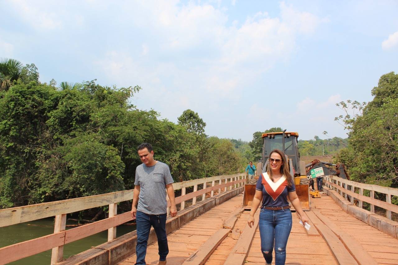 Governo atende pedido de deputada Rosangela Donadon e recupera ponte na Linha 85, em Vilhena