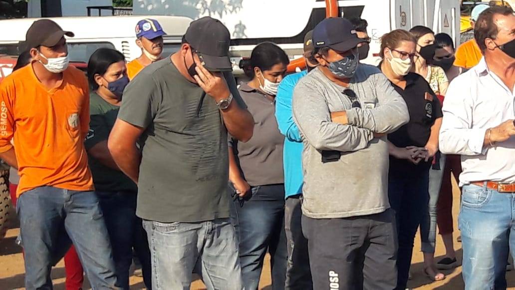 Servidores da Secretaria de Obras de Vilhena prestam homenagem a colega que morreu lutando contra o câncer no Paraná