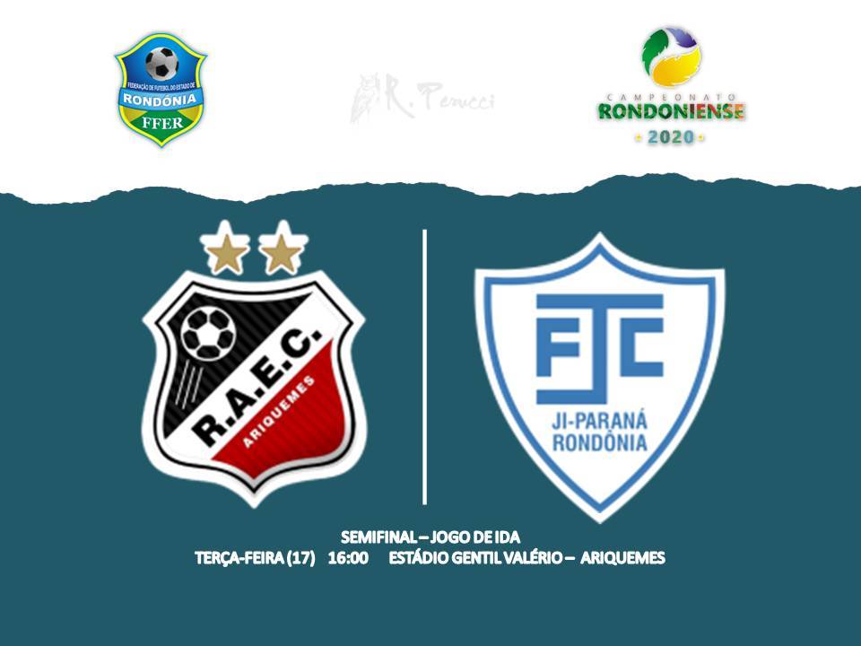 Real Ariquemes e Ji-Paraná fazem hoje o primeiro de dois jogos que definirão o finalista do Campeonato Rondoniense Série A