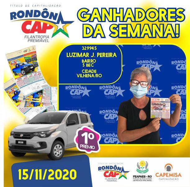 Professora ganha carro zero quilômetro no Rondoncap; próximo sorteio terá motos e veículo de R$ 48 mil