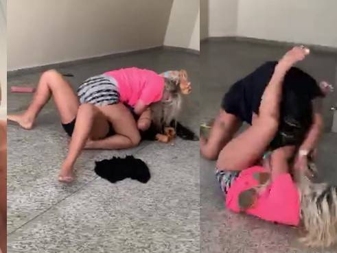 VÍDEO: agredida em lanchonete sem saber o motivo, mulher tem celular furtado durante o ataque e aciona a polícia
