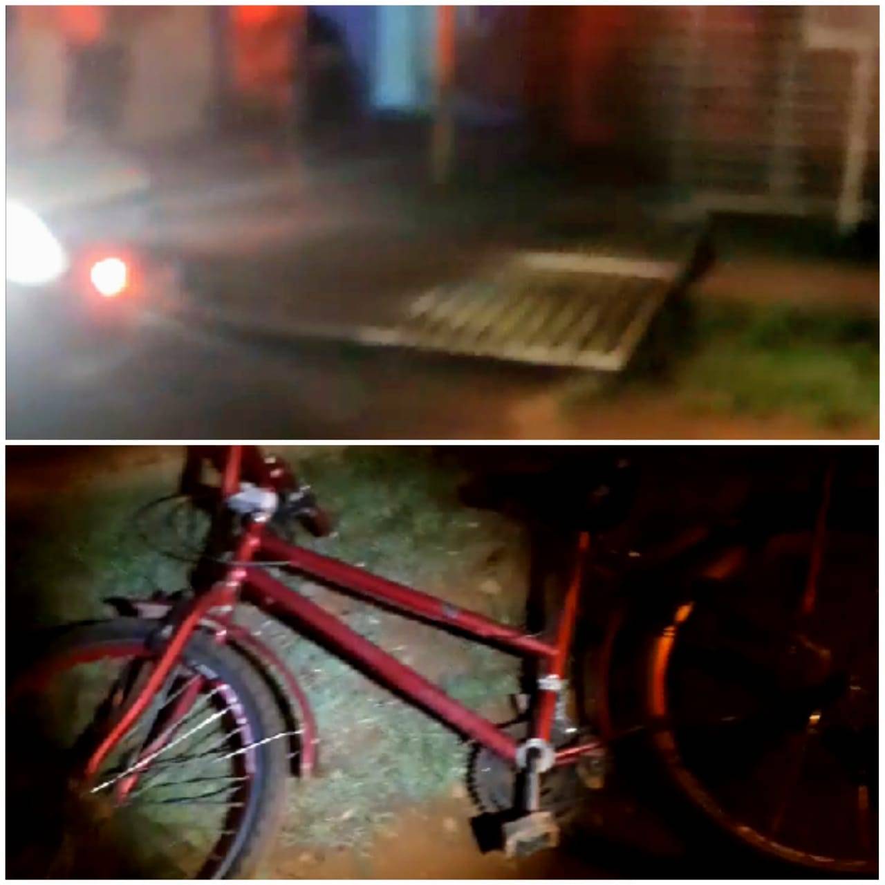 VÍDEO: ladrões furtam carro na garagem enquanto donos da casa dormiam e, na fuga, batem veículo em poste
