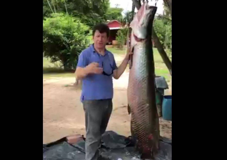 ASSISTA VÍDEO: ex-governador mostra “Super Pirarucu” e incentiva turismo em comunidade quilombola de Rondônia