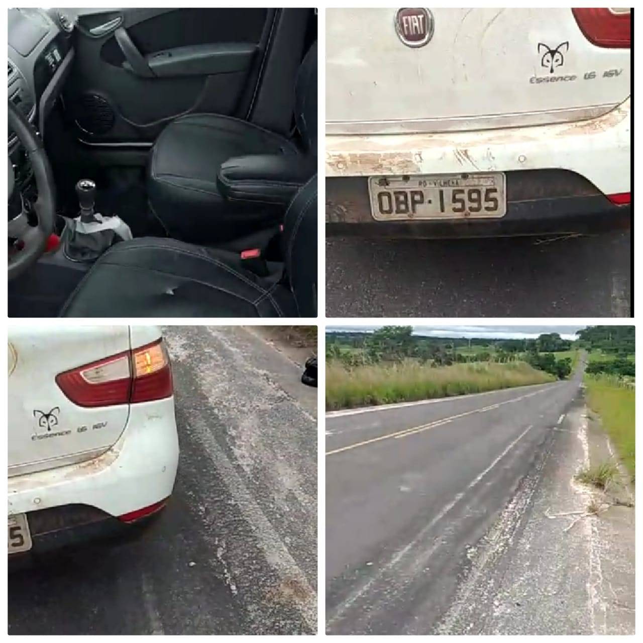 ASSISTA VÍDEO: veículo furtado em Vilhena e abandonado em rodovia do Cone Sul é recuperado pela PM