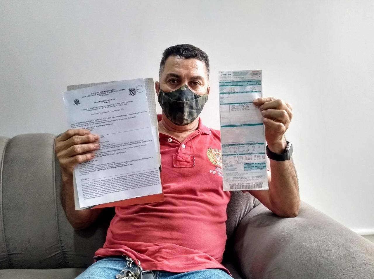 Empresário de Vilhena vai à polícia após leitura feita pela Energisa dobrar o consumo de sua firma: “nunca passei por isso”