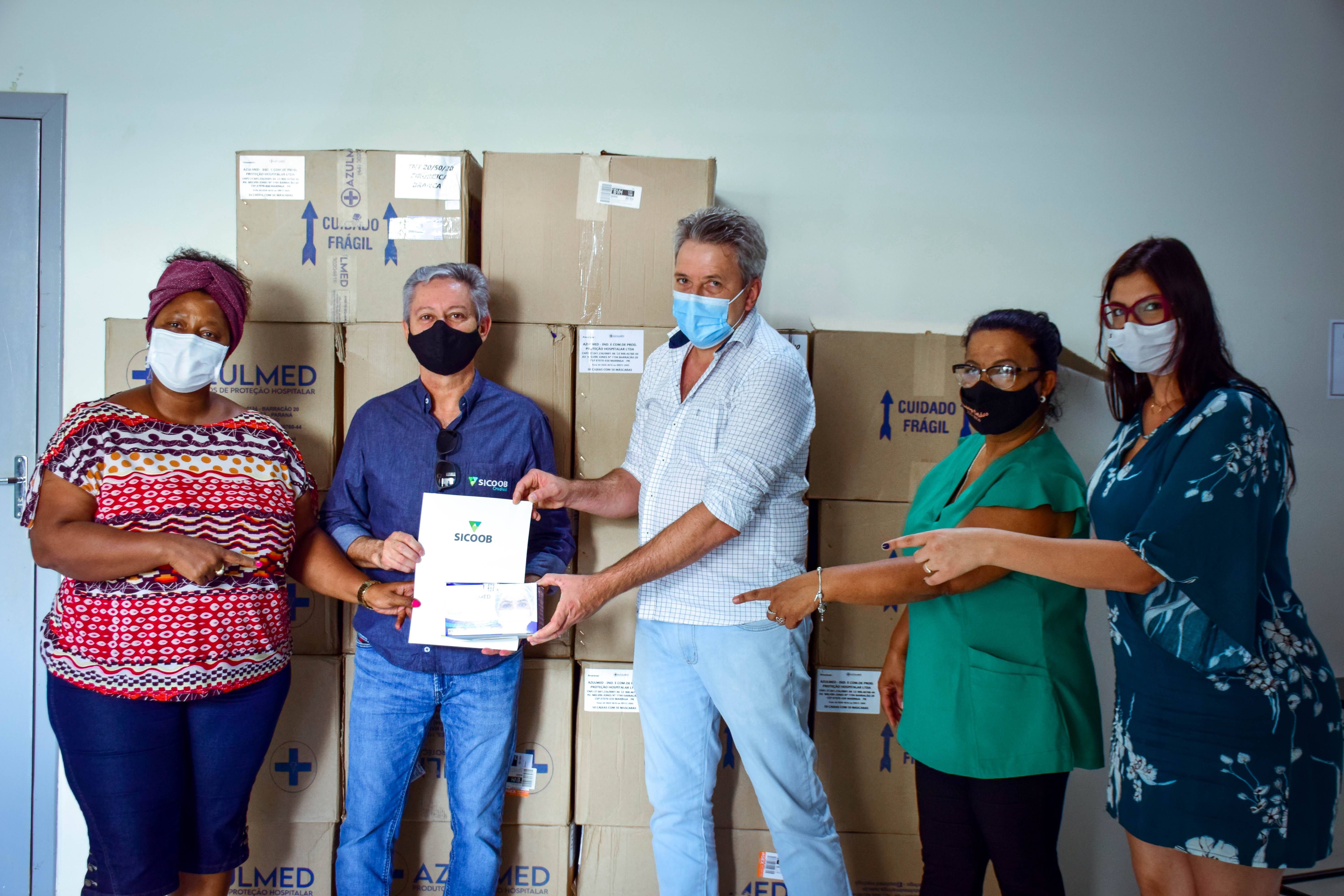 Solidariedade na pandemia: Sicoob Credisul doa R$ 22,3 mil em máscaras cirúrgicas para prefeitura de Vilhena