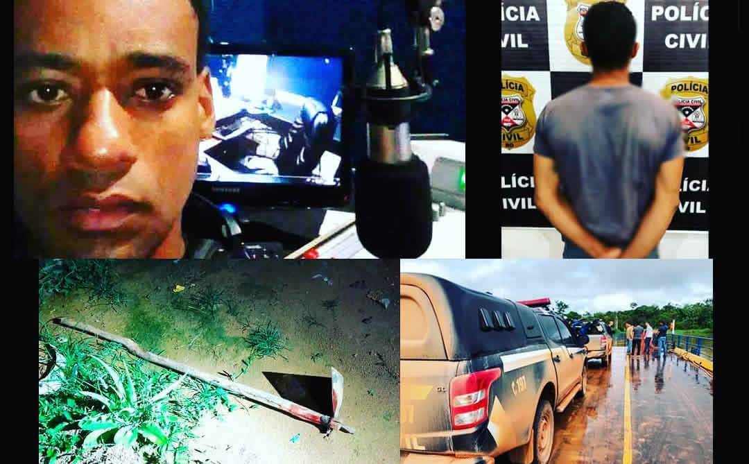 Preso no Mato Grosso homem que matou radialista a golpes de enxada em cidade de Rondônia