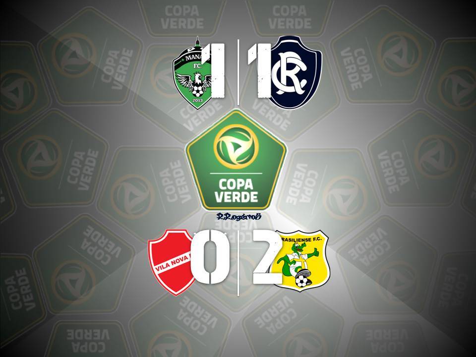 Copa Verde: Manaus e Remo empatam na Arena da Amazônia e Brasiliense vence o Vila Nova fora de casa