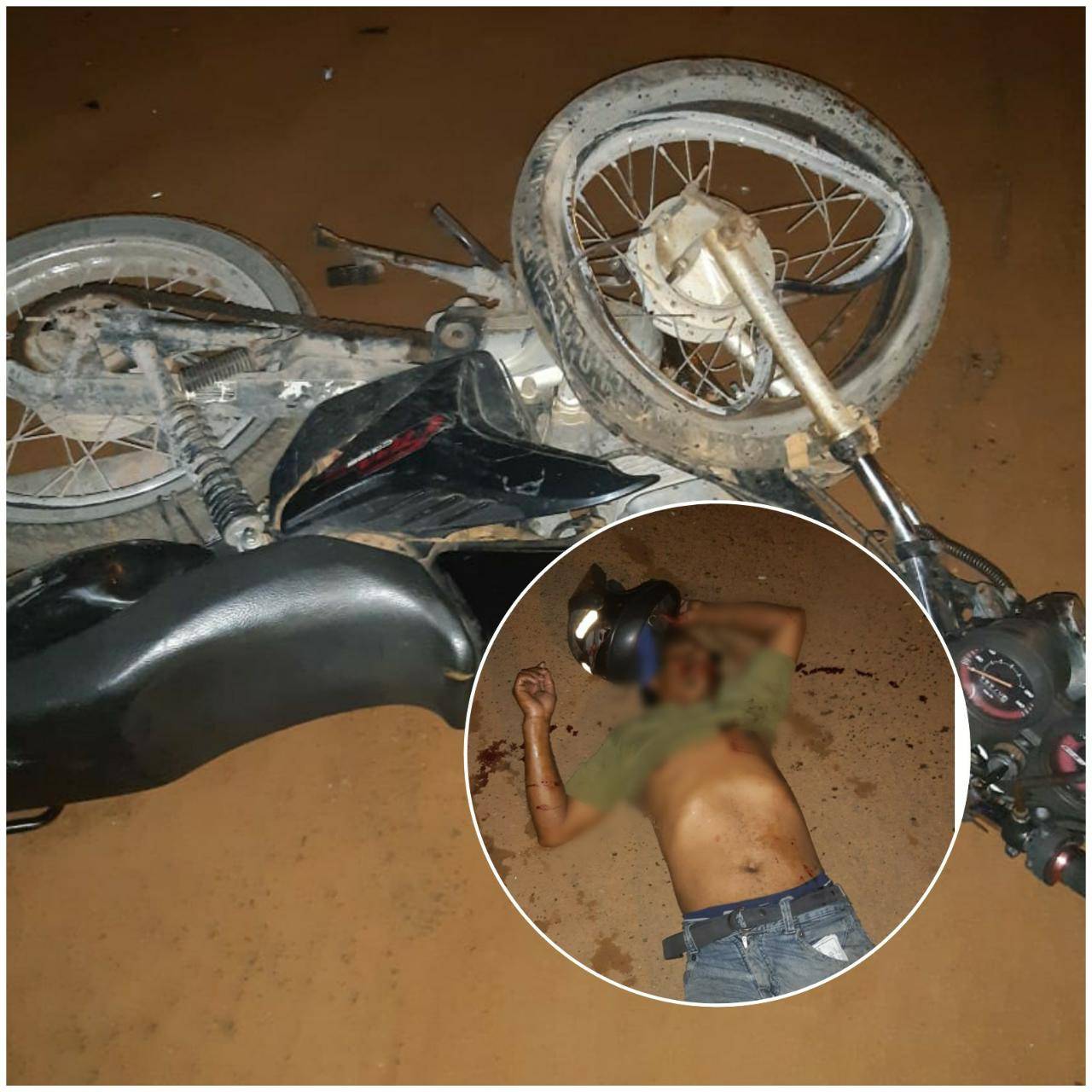 Carro de luxo e motocicleta, ambos com documentos atrasados, batem de frente e um dos condutores fica em estado grave
