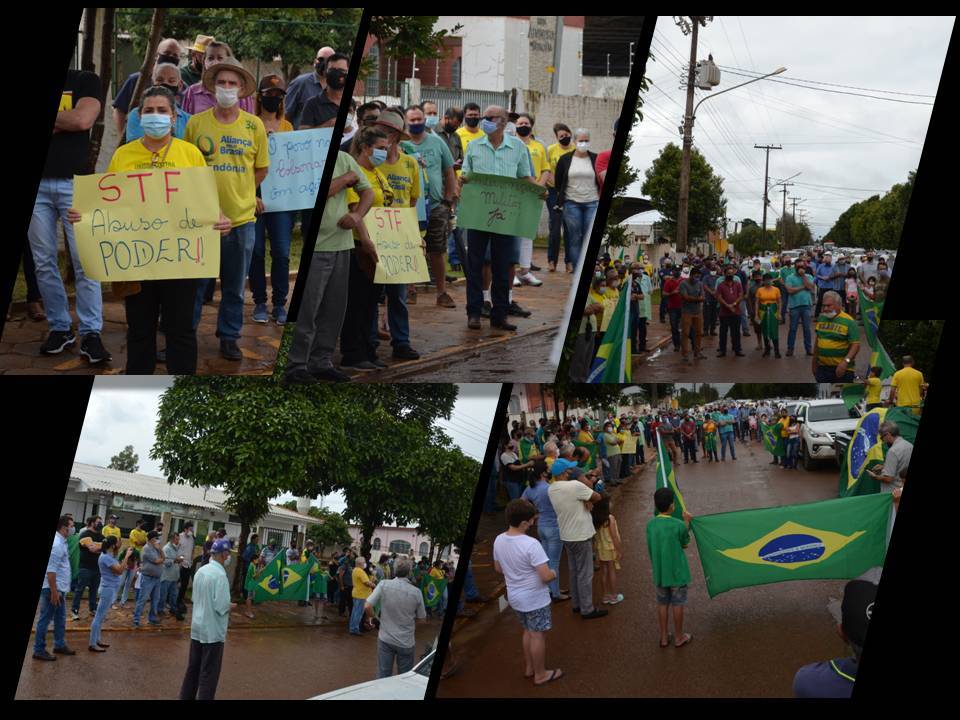 “O STF é todo comunista”, diz comerciante ao pedir “intervenção militar” em ato de apoio a Bolsonaro, em Vilhena