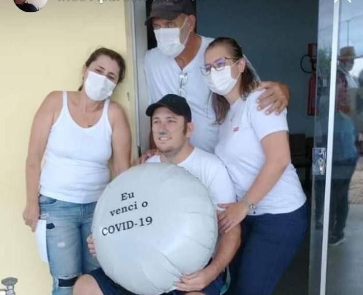 Empresário de Cerejeiras vai para casa após 5 dias intubado na “UTI Covid” de Vilhena e pai agradece: “Deus me devolveu meu filho”