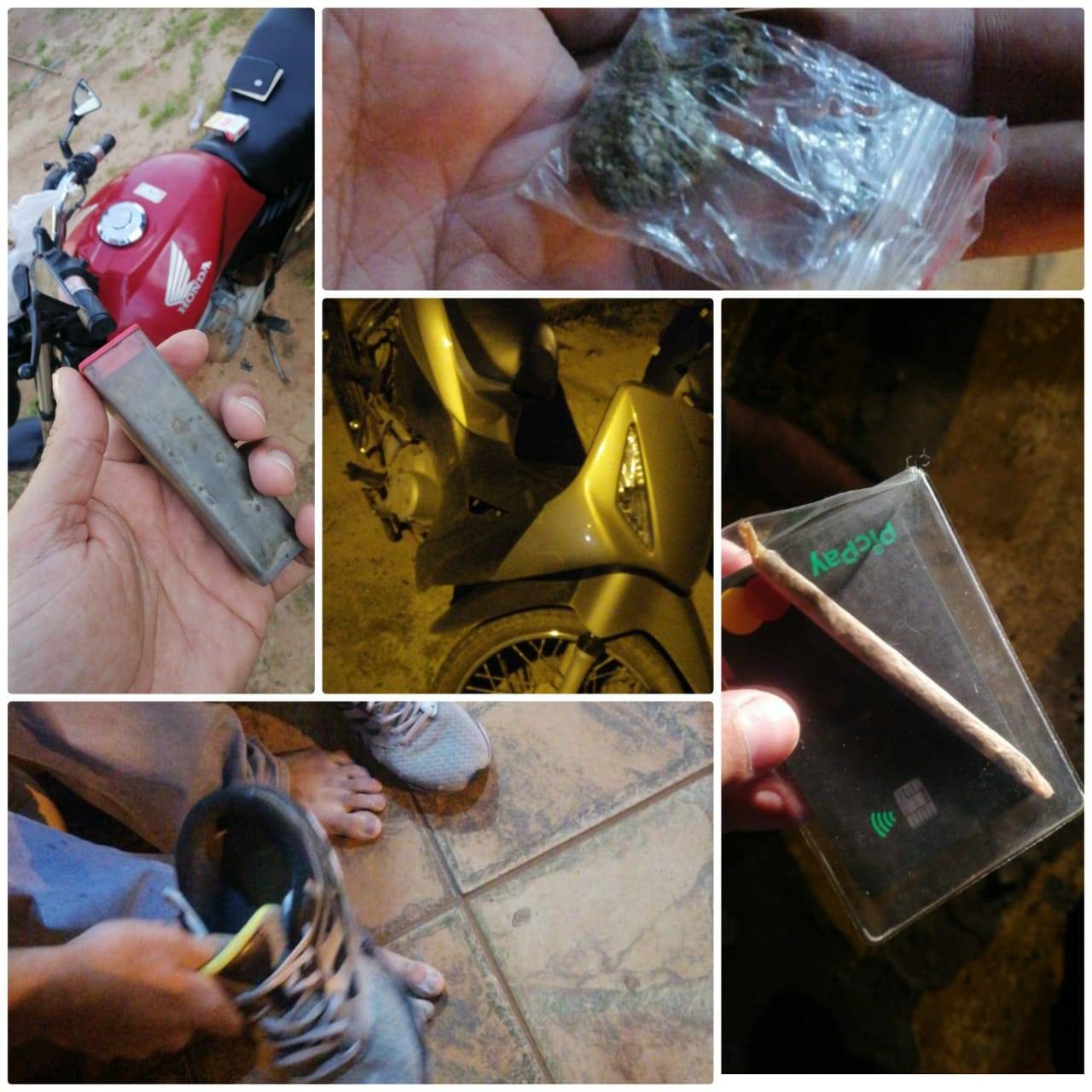 Polícia faz três apreensões de drogas no mesmo dia; mulher se recusa a acompanhar apreensão do filho com maconha