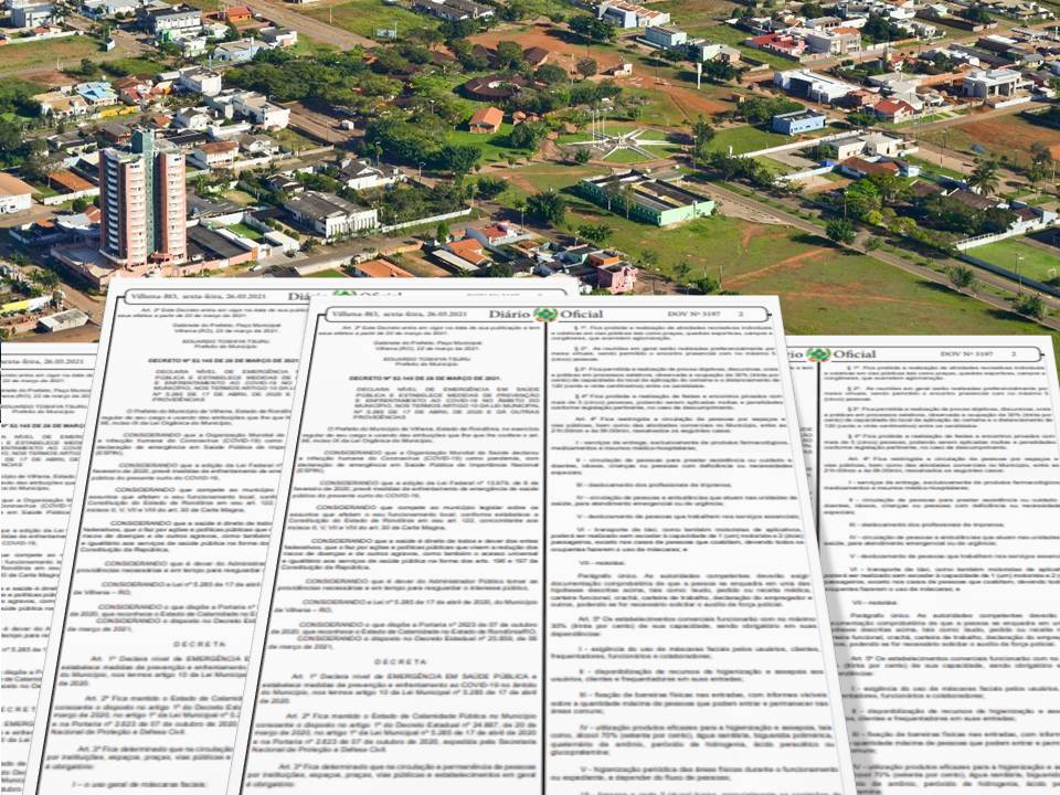 Veja alterações: novo decreto em Vilhena permite cultos e outras atividades nos fins de semana