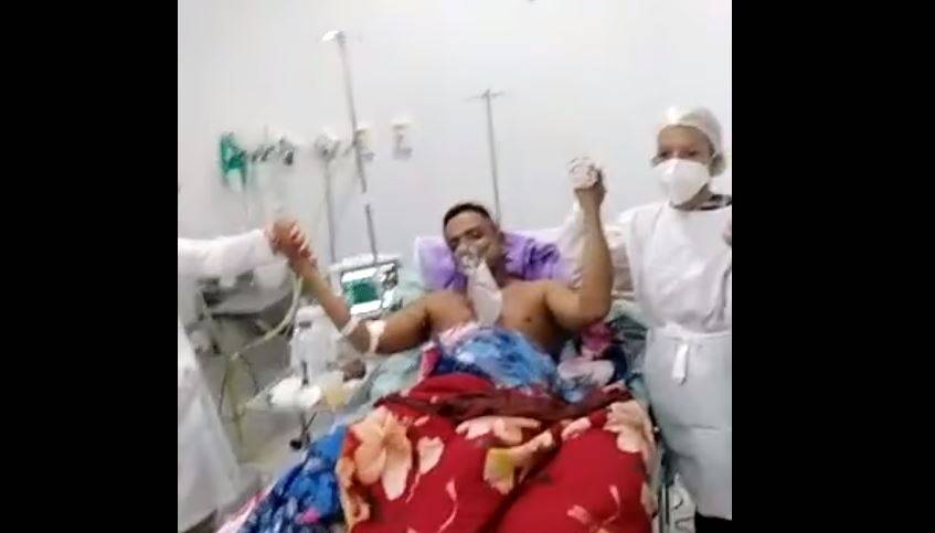 ASSISTA: ainda sem saber que perdeu a esposa, engenheiro agrônomo grava vídeo para mostrar que está vencendo a Covid-19