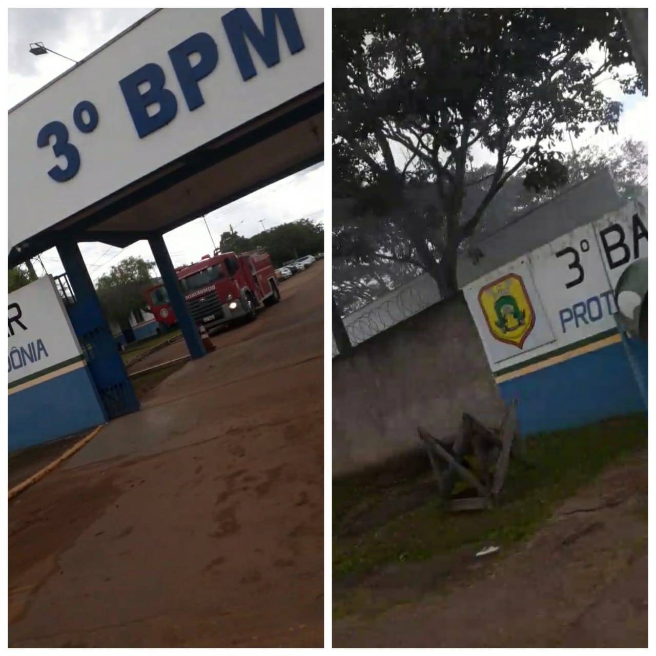 VÍDEO: Bombeiros controlam princípio de incêndio em sala do 3º BPM, em Vilhena