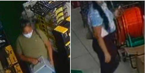 ASSISTA: vídeo mostra mulheres furtando loja em Vilhena; uma delas enfia caixa de ferramentas embaixo da saia