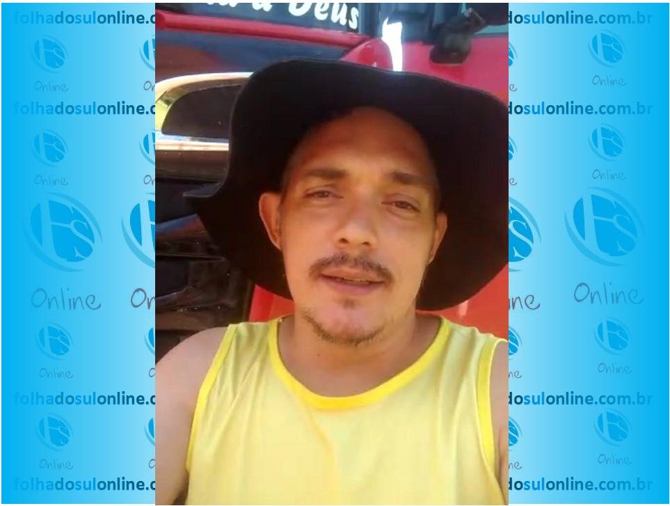 ASSISTA: caminhoneiro que foi salvo por transfusões após acidente grava vídeo e pede doações de sangue para o Hemocentro