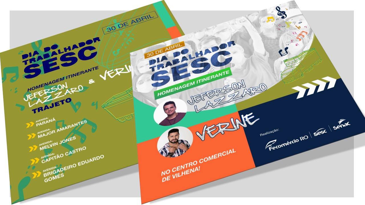 Federação do Comércio e Sesc e Senac realização show itinerante em homenagem ao Dia do Trabalhado em Vilhena