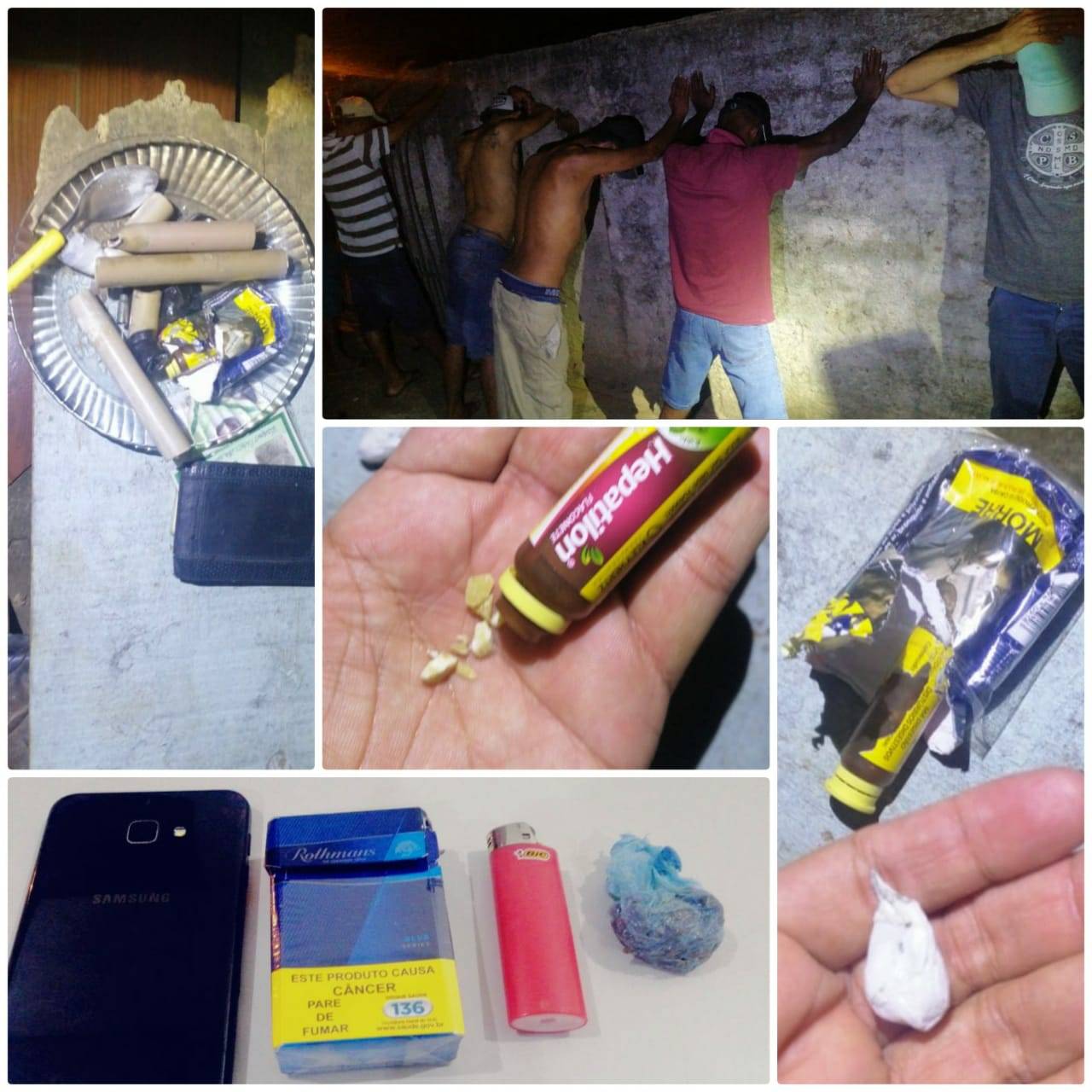 Rapaz enfia droga na boca e tenta engolir para enganar a polícia; garota menor de idade também usaria o entorpecente
