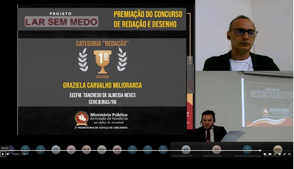 Em evento virtual, MP anuncia vencedores de concurso e encerra projeto contra violência doméstica em três cidades do Cone Sul