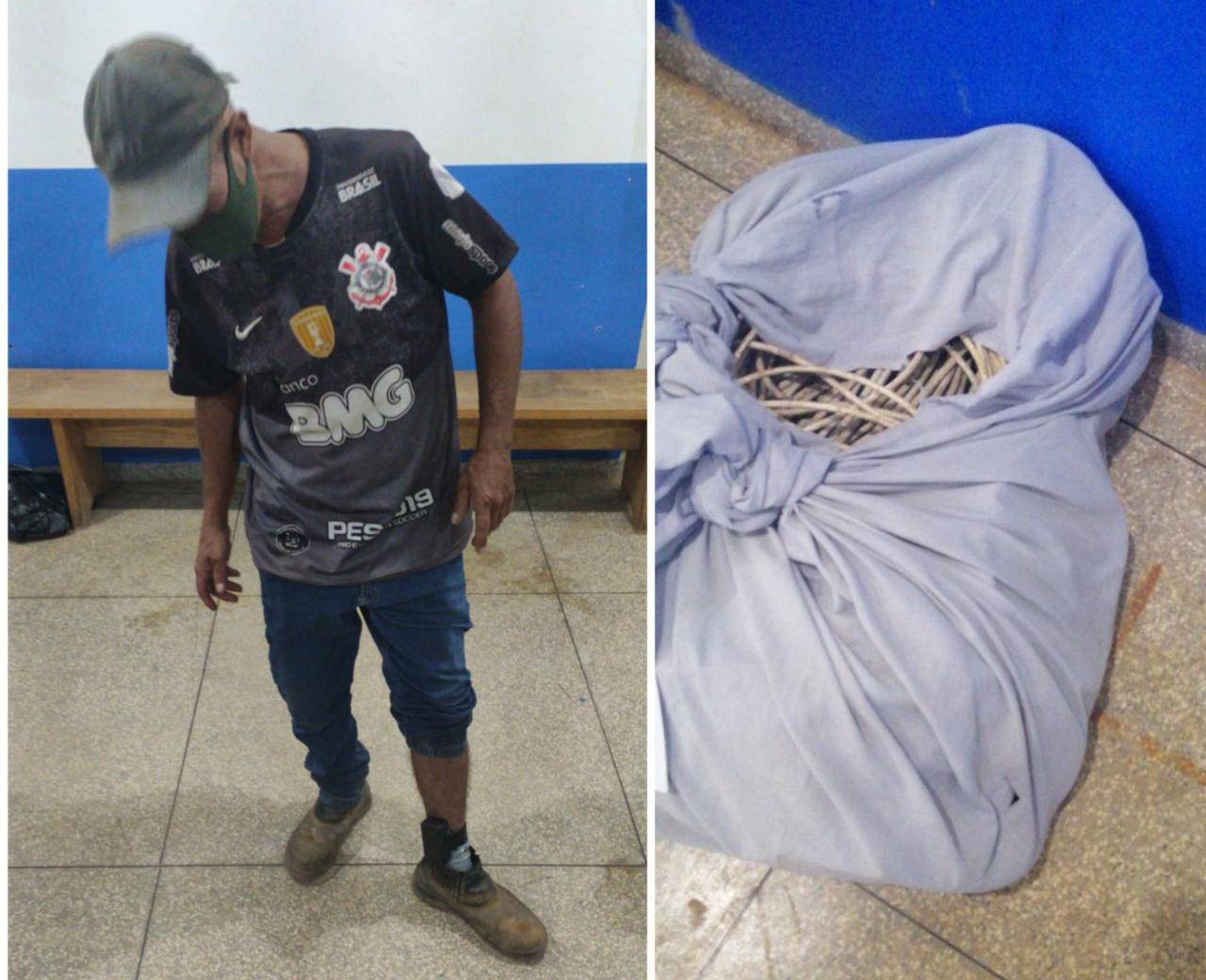 Preso por furtar fiação, apenado monitorado por tornozeleira eletrônica se irrita como policiais: “onde fica meu direito de ir e vir?”