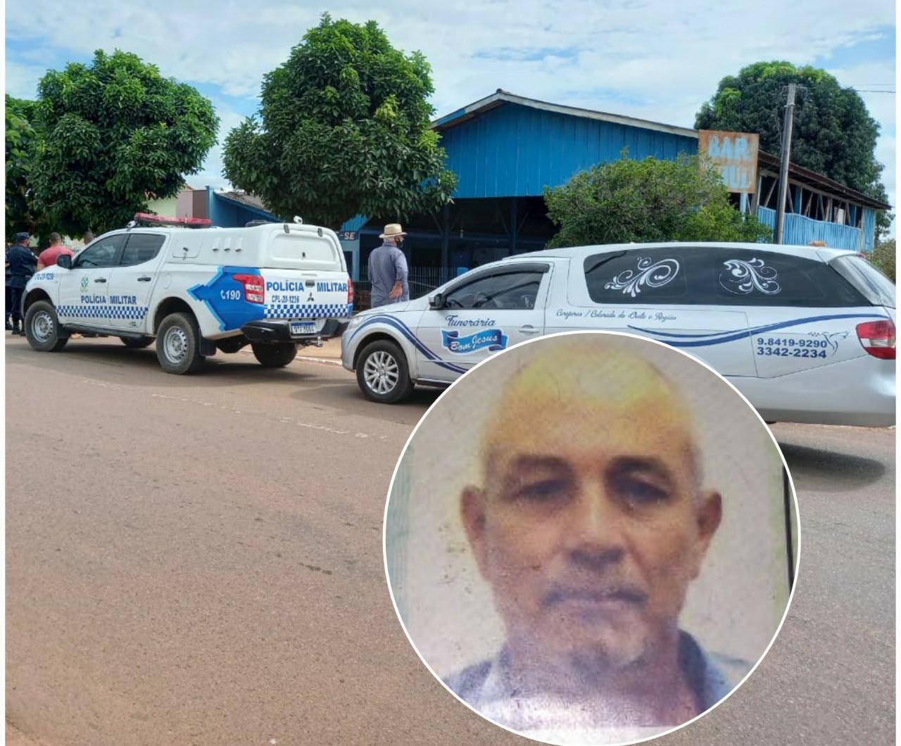 Identificado homem de 56 anos executado a tiros em Cerejeiras; câmeras próximas podem ter filmado ação de assassinos