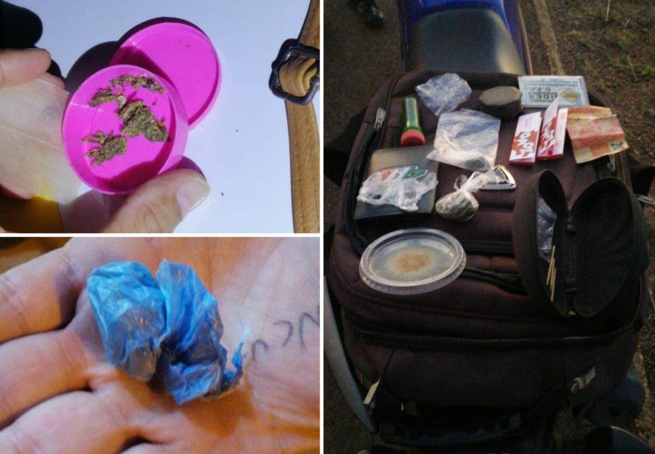 Dois homens e uma mulher são flagrados com maconha e todos alegam ser “apenas usuários”