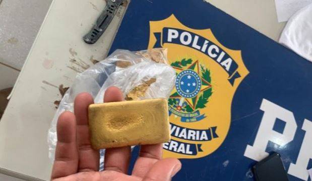 Mulher de 38 anos é presa em Mato Grosso levando quase um quilo de ouro de Cacoal para Goiânia
