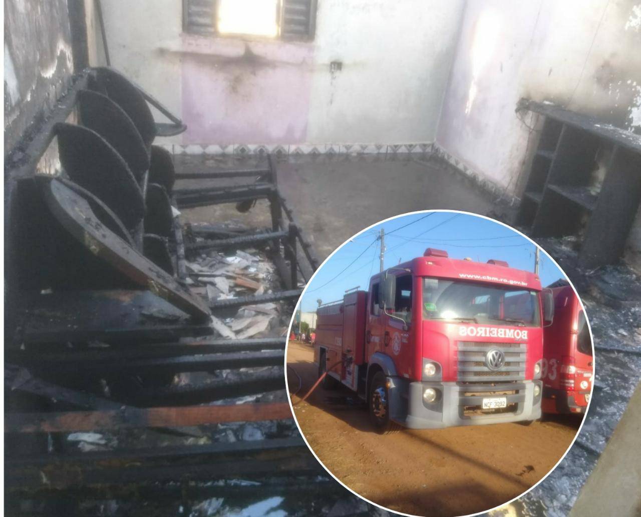 URGENTE: criança 03 anos morre em incêndio; bombeiros estão no local e FOLHA DO SUL ON LINE acompanha o caso