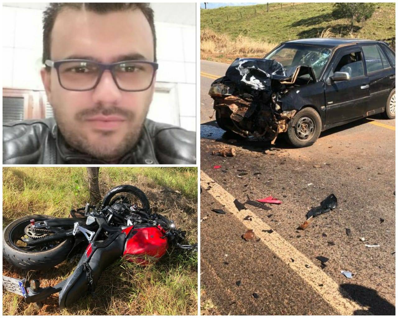 Sitiante de 42 anos morre após batida entre motocicleta e carro na BR 435, entre Colorado do Oeste e Cerejeiras
