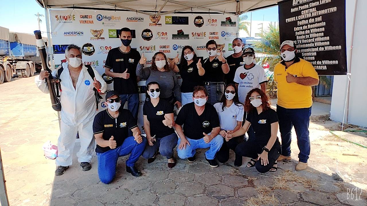 Em Vilhena, motoristas de aplicativo higienizam carros e conscientizam sobre medidas contra a Covid-19