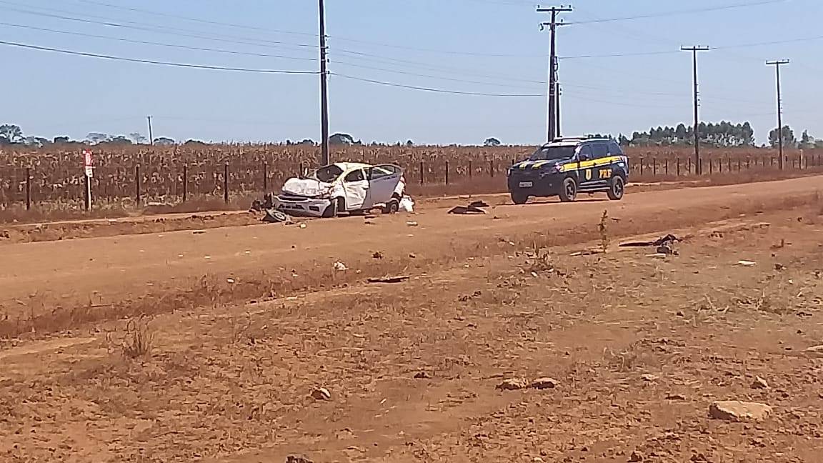 URGENTE: ladrão que roubou taxi em cidade de Mato Grosso capota entrando em Vilhena e morre na hora